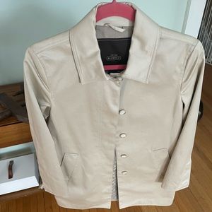 Coach cream colored trench coat size S